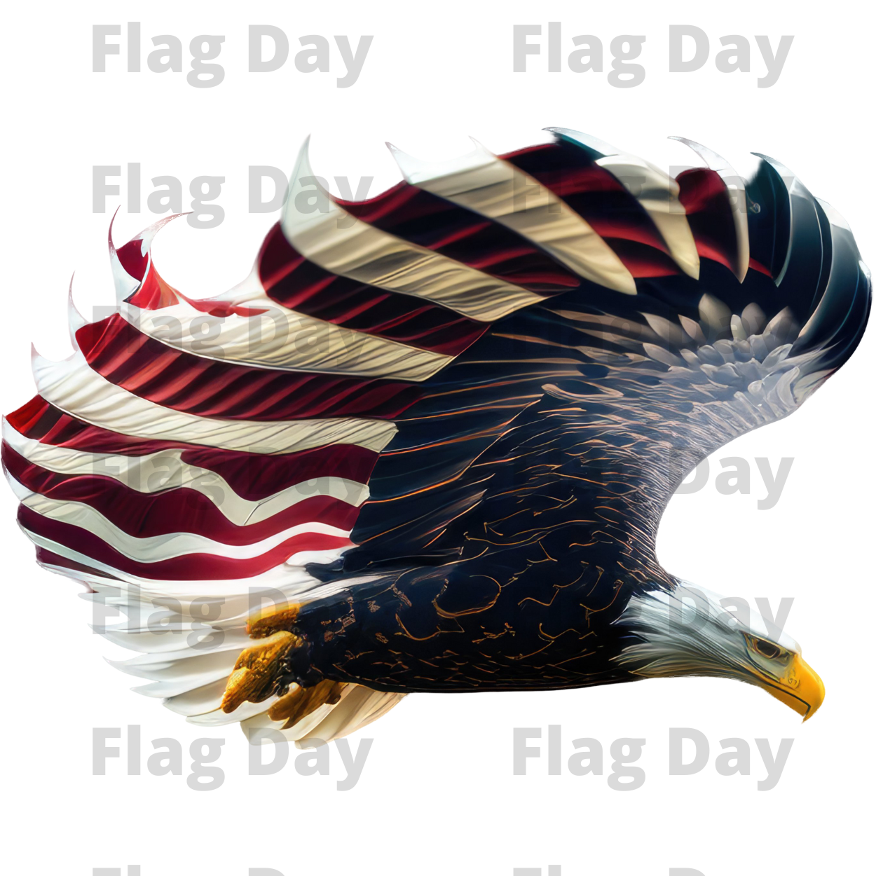 American Flag Bald Eagle