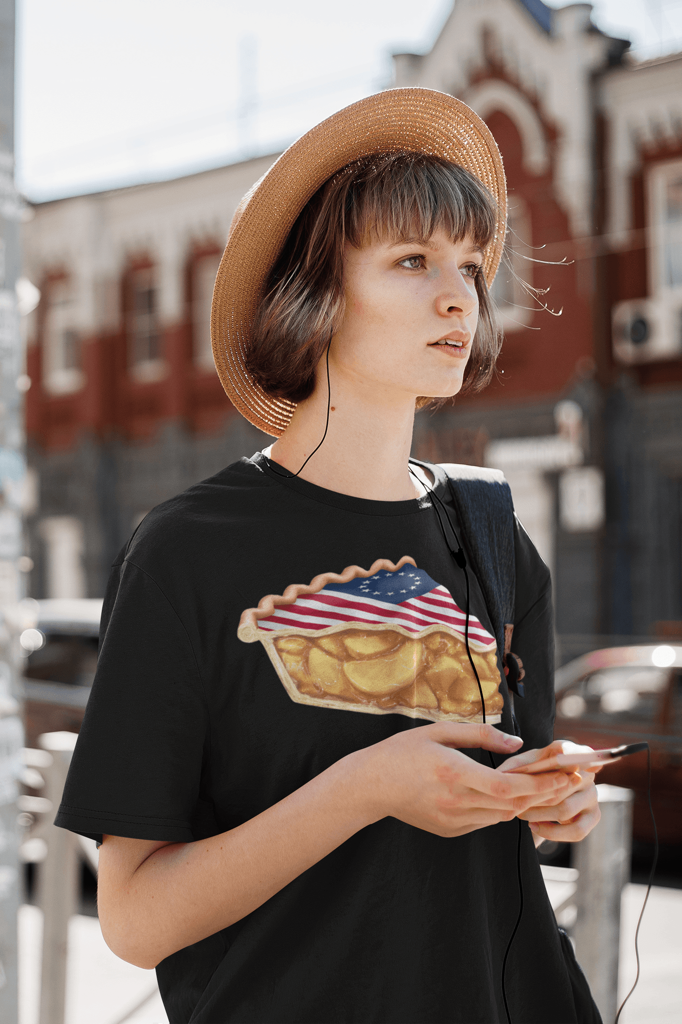 Betsy Ross Flag Apple Pie  T Shirt