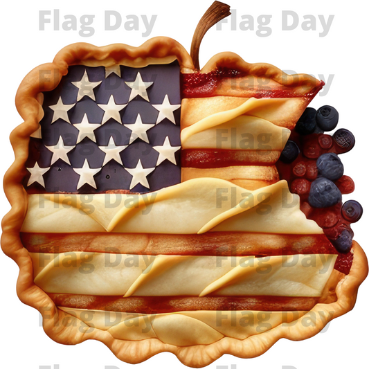 American Flag as Pie