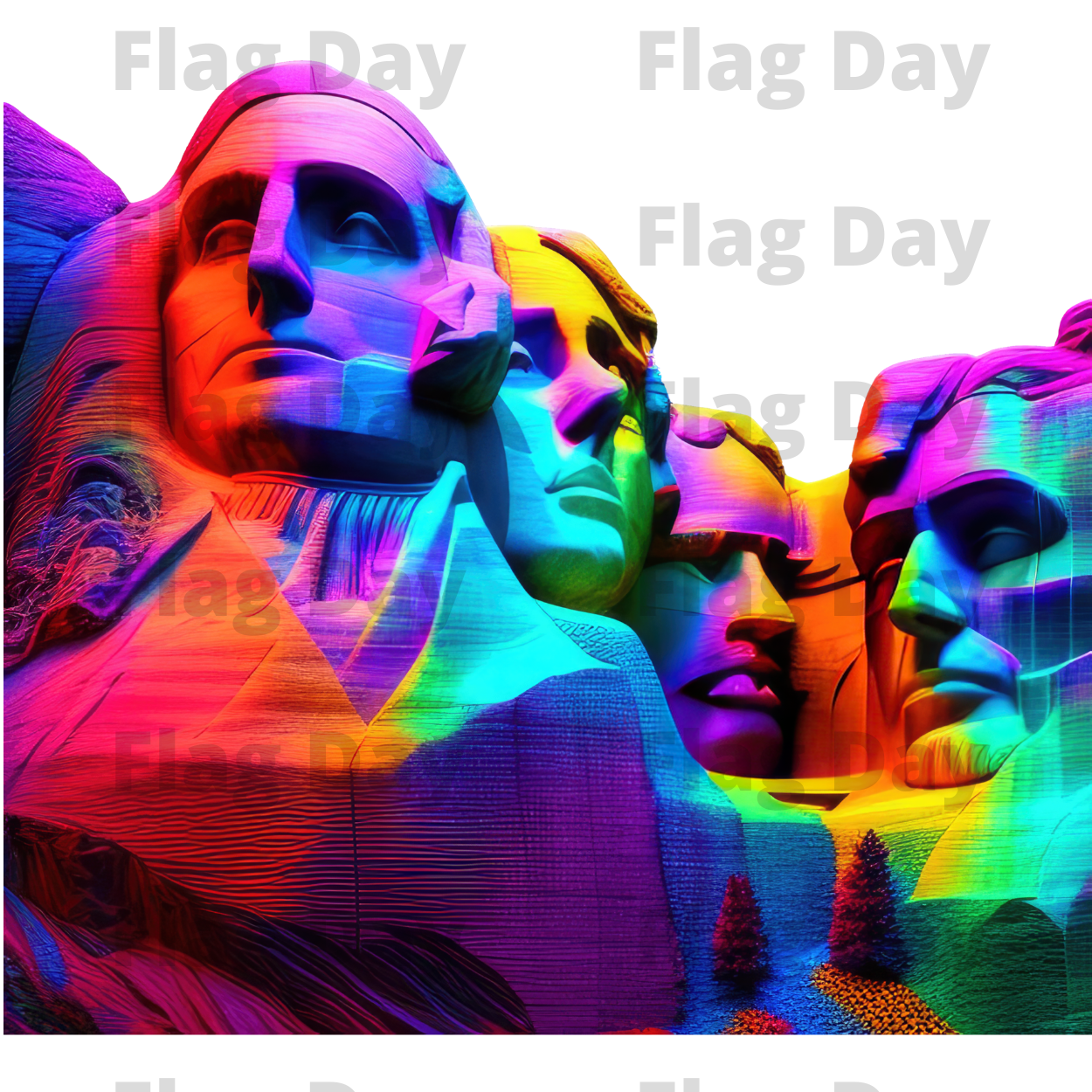 Mount Rushmore Holographic